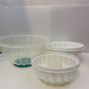 Vintage Tupperware Jel-N-Serve 6-piece Set Jell-O Molds Base (No Lids)